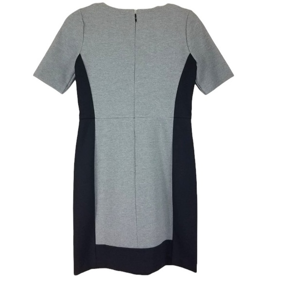 J CREW Colorblock Panel Ponte Knit Stretch Elbow Sleeve Dress size 6 - Picture 9 of 14